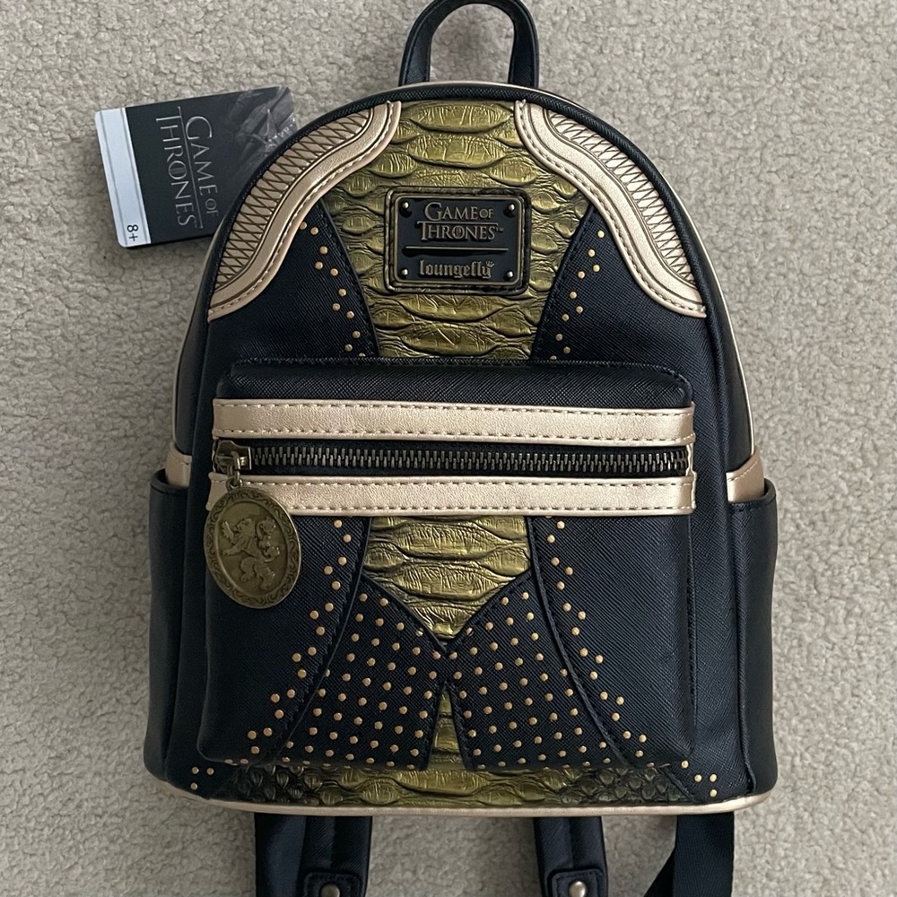 Loungefly Game of Thrones Queen Cersei Lannister Cosplay Mini Backpack - Picture 2 of 16